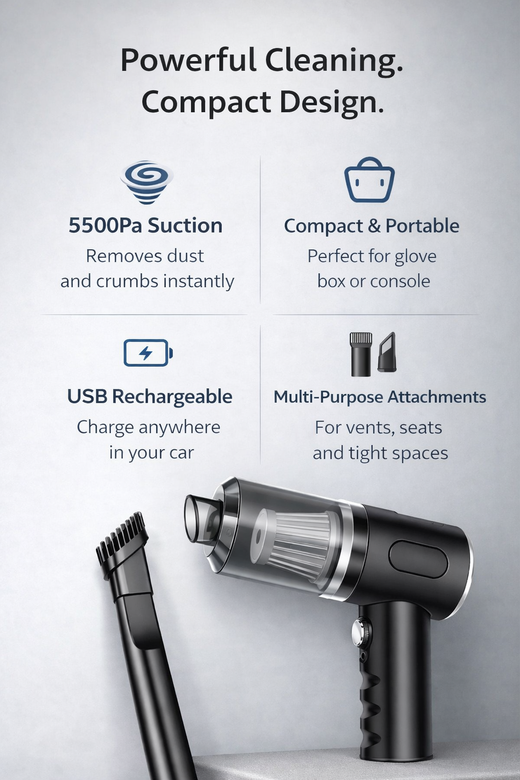 DriveNest Portable Car Vacuum